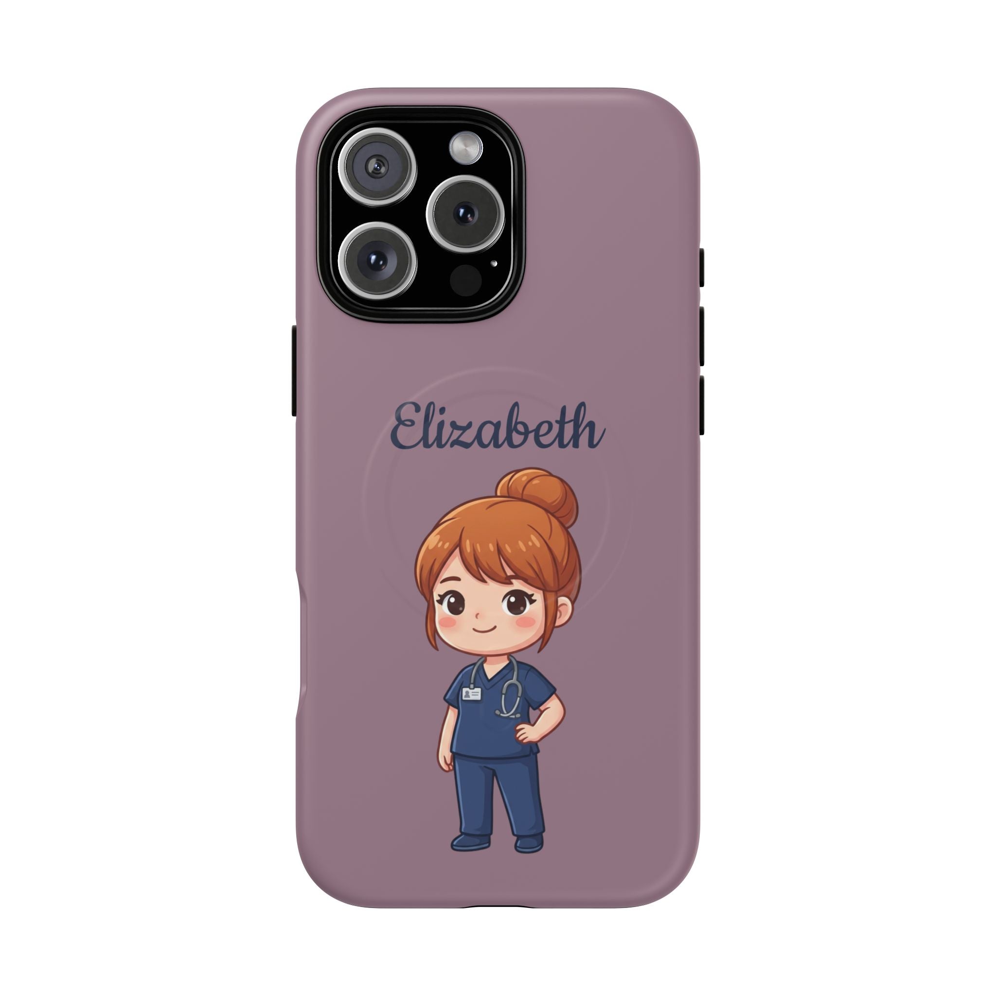 Personalized Nurse Phone Case with Custom Name | MagSafe Compatible iPhone Case