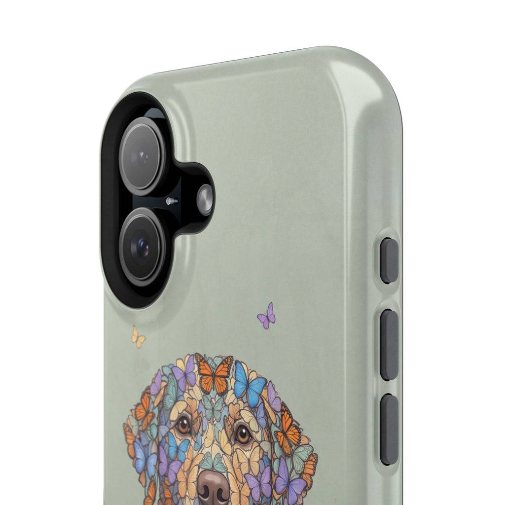 Personalized Butterfly Labrador Phone Case — Tough Magnetic Case with Wireless Charging