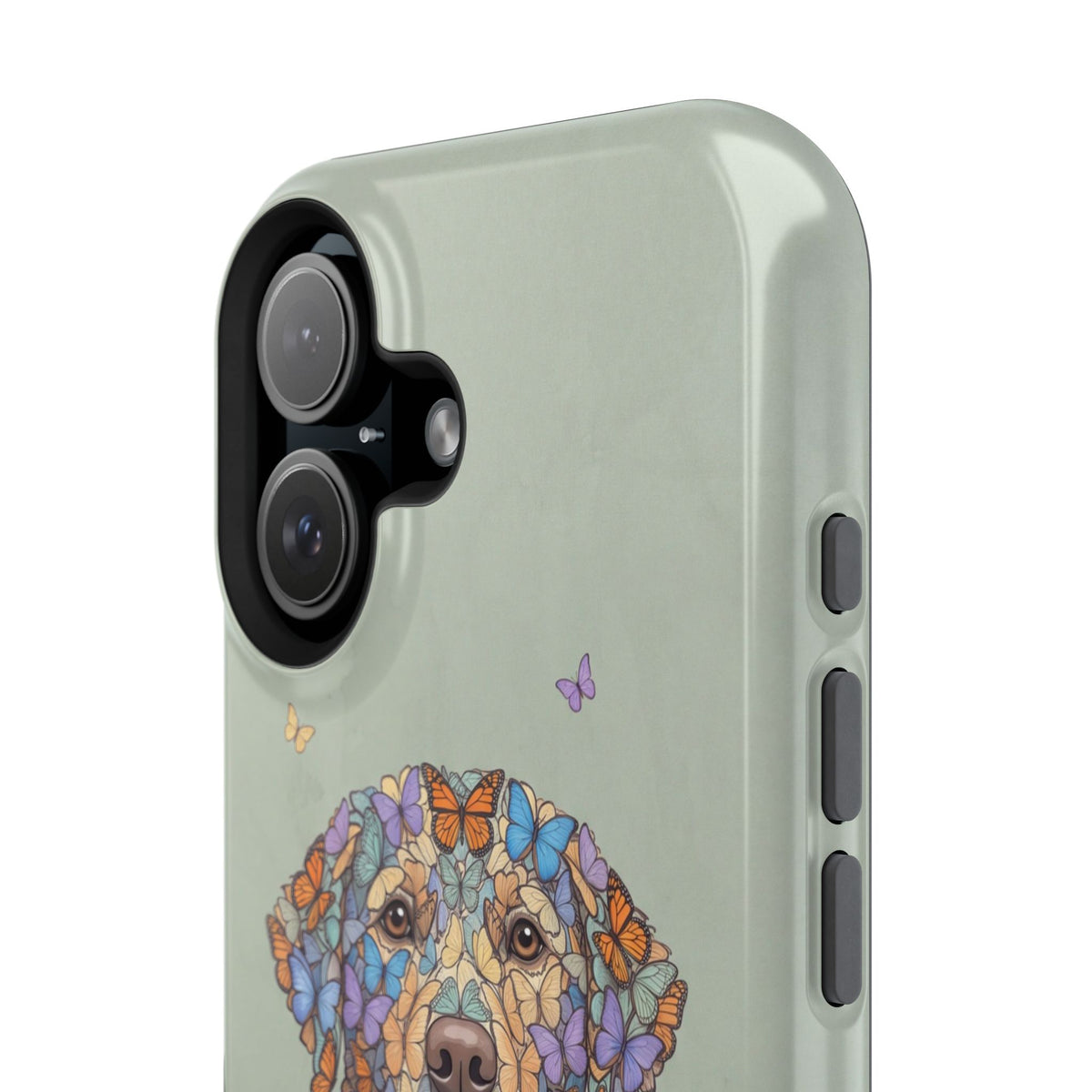 Personalized Butterfly Labrador Phone Case — Tough Magnetic Case with Wireless Charging