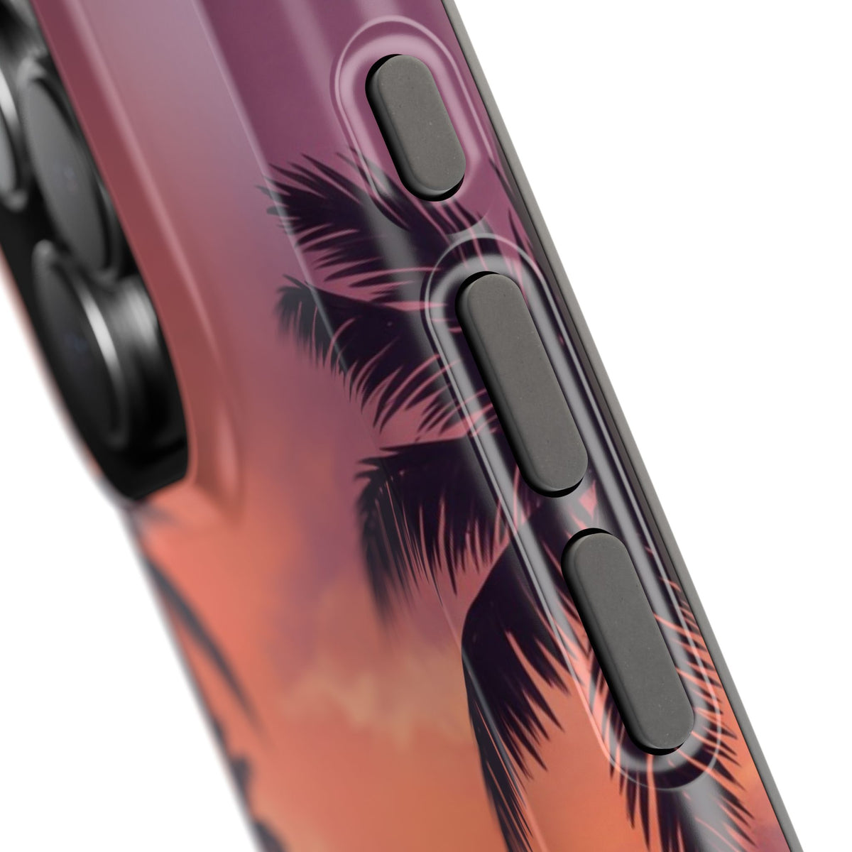 Personalized Dachshund Tropical Beach Sunset Phone Case — Wireless Charging Cover