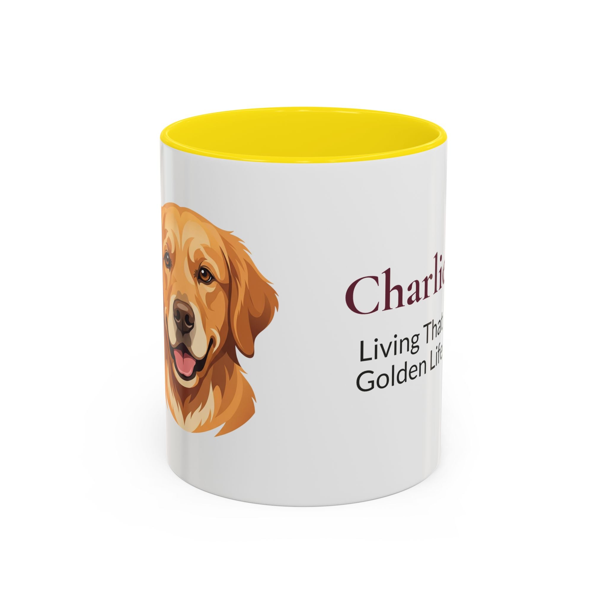 Personalized Golden Retriever Mug | Custom Name & Message Dog Lover Coffee Mug