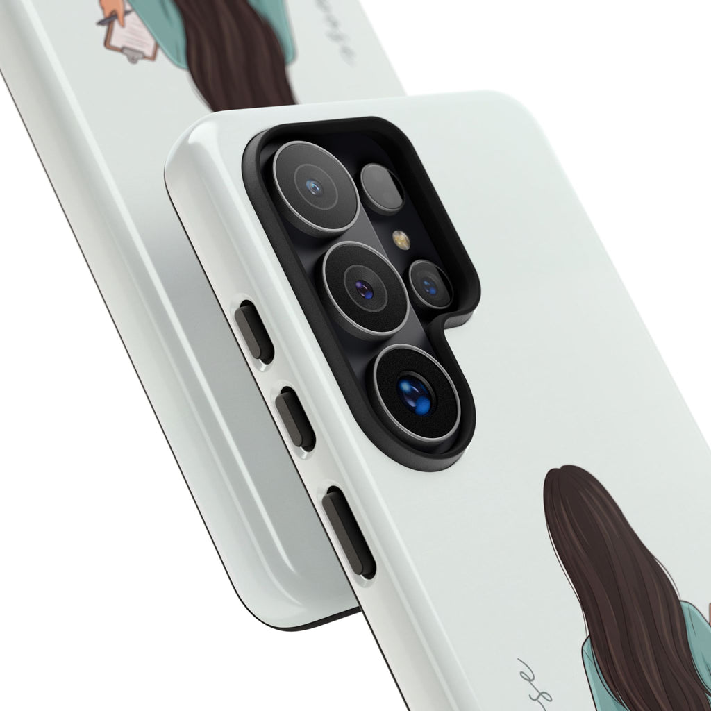 "Trust the Purpose" Nurse Phone Case | Illustrated Nurse in Scrubs Design | iPhone & Samsung