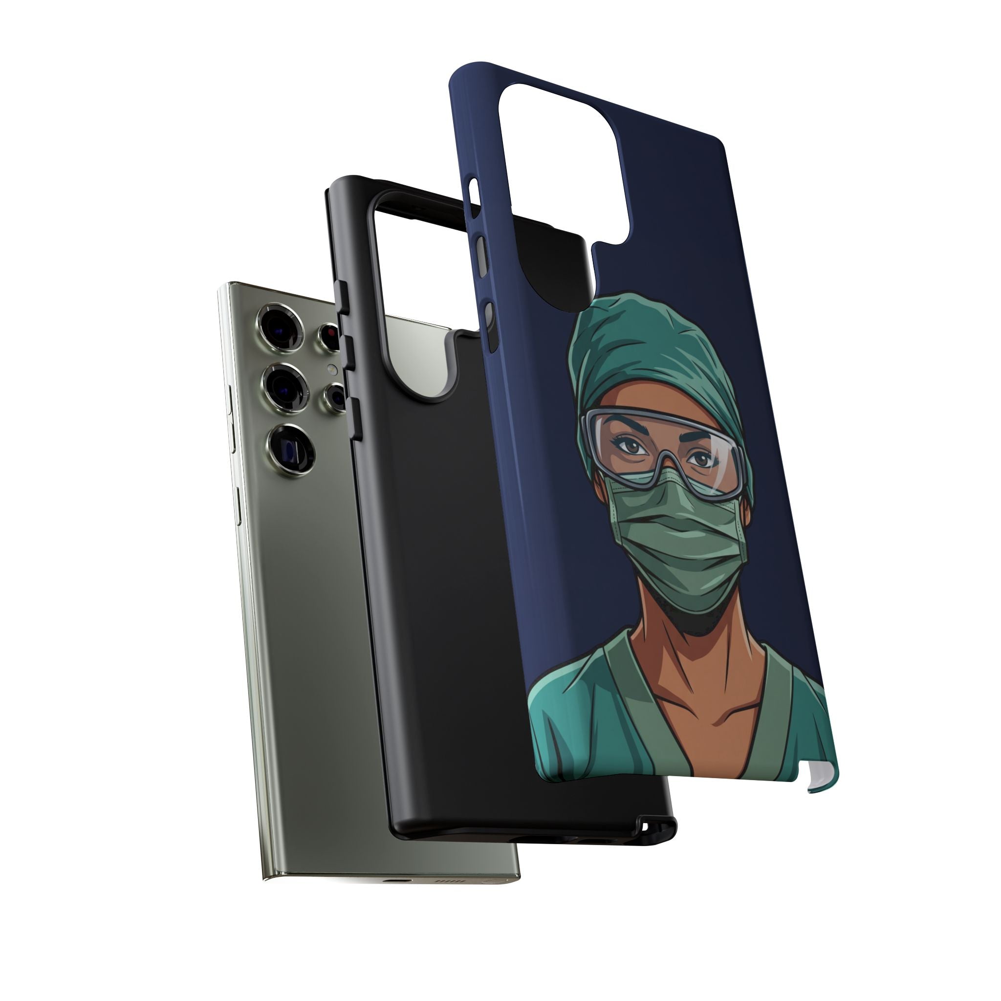 Nurse Illustrated Portrait Phone Case | iPhone & Samsung