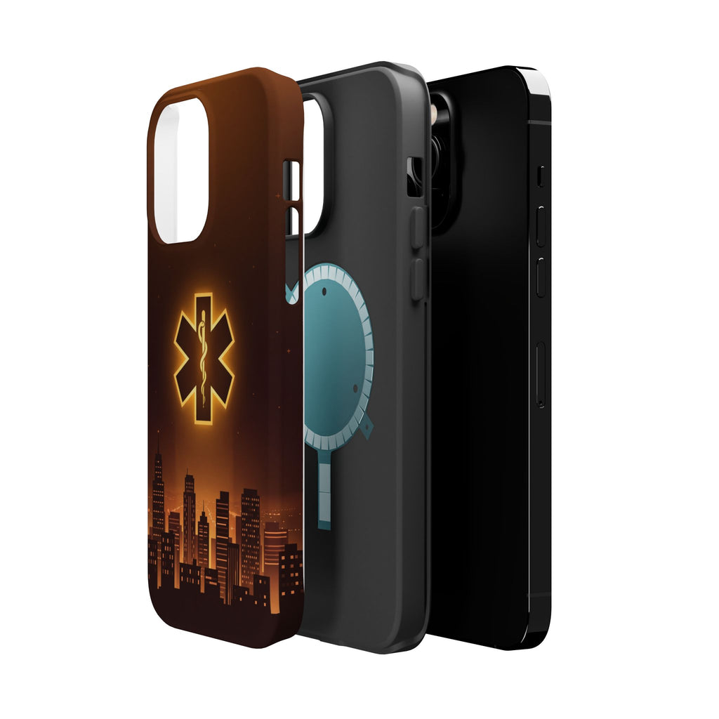 Paramedic/EMT Skyline Phone Case — Magnetic Wireless Charging Cover