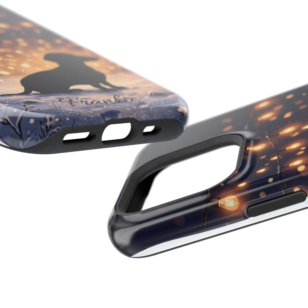 Personalized Dachshund Golden Sparks Phone Case — Wireless Charging Cover