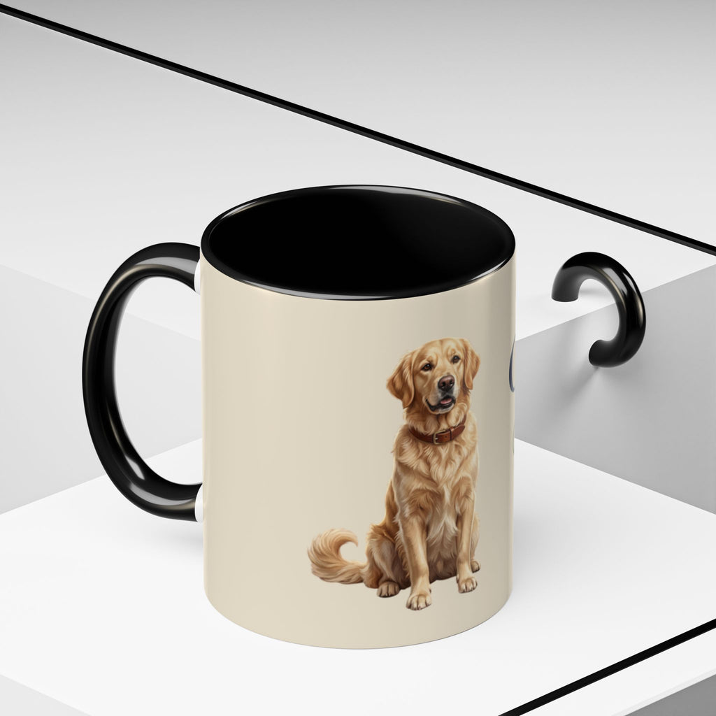 Personalized Golden Retriever Mug | Custom Name & Message Dog Mom Dad Coffee Mug