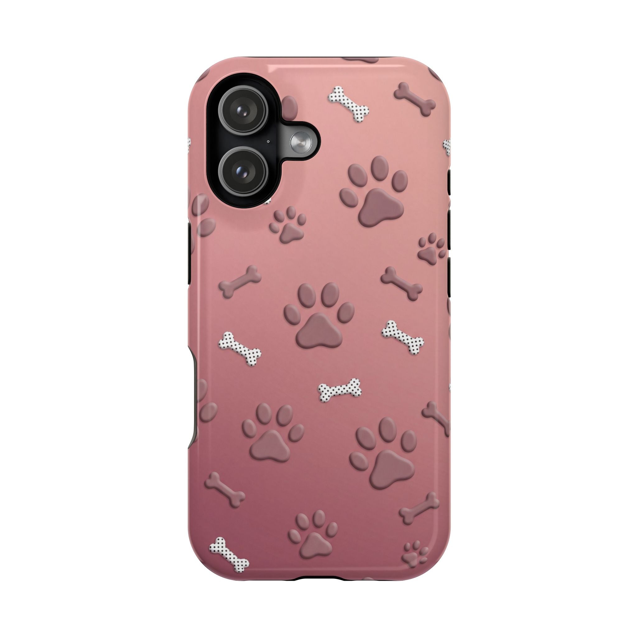 Paws & Bones Phone Case — Impact-Resistant Wireless Charging Cover
