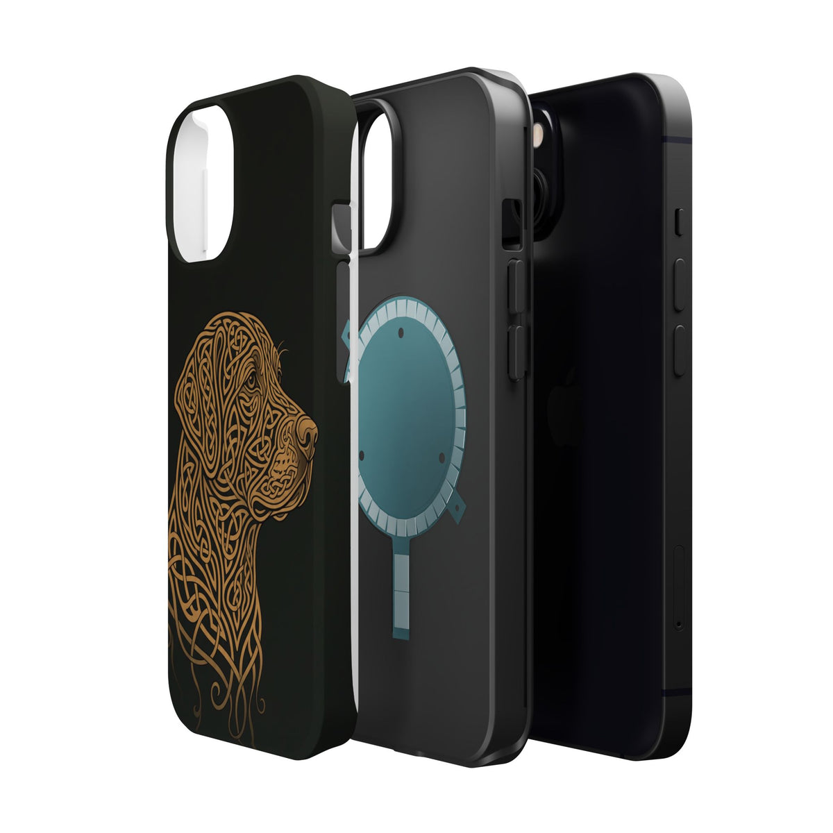 Celtic Knotwork Labrador Phone Case — Tough Magnetic Case with Wireless Charging