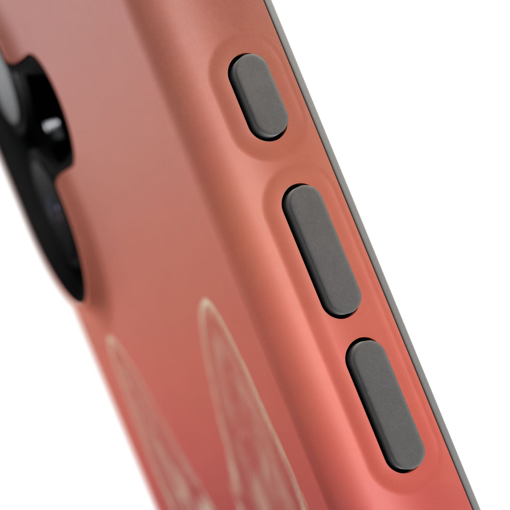 German Shepherd Phone Case | Sunset Sketch Art — Tough Magnetic Case with Wireless Charging