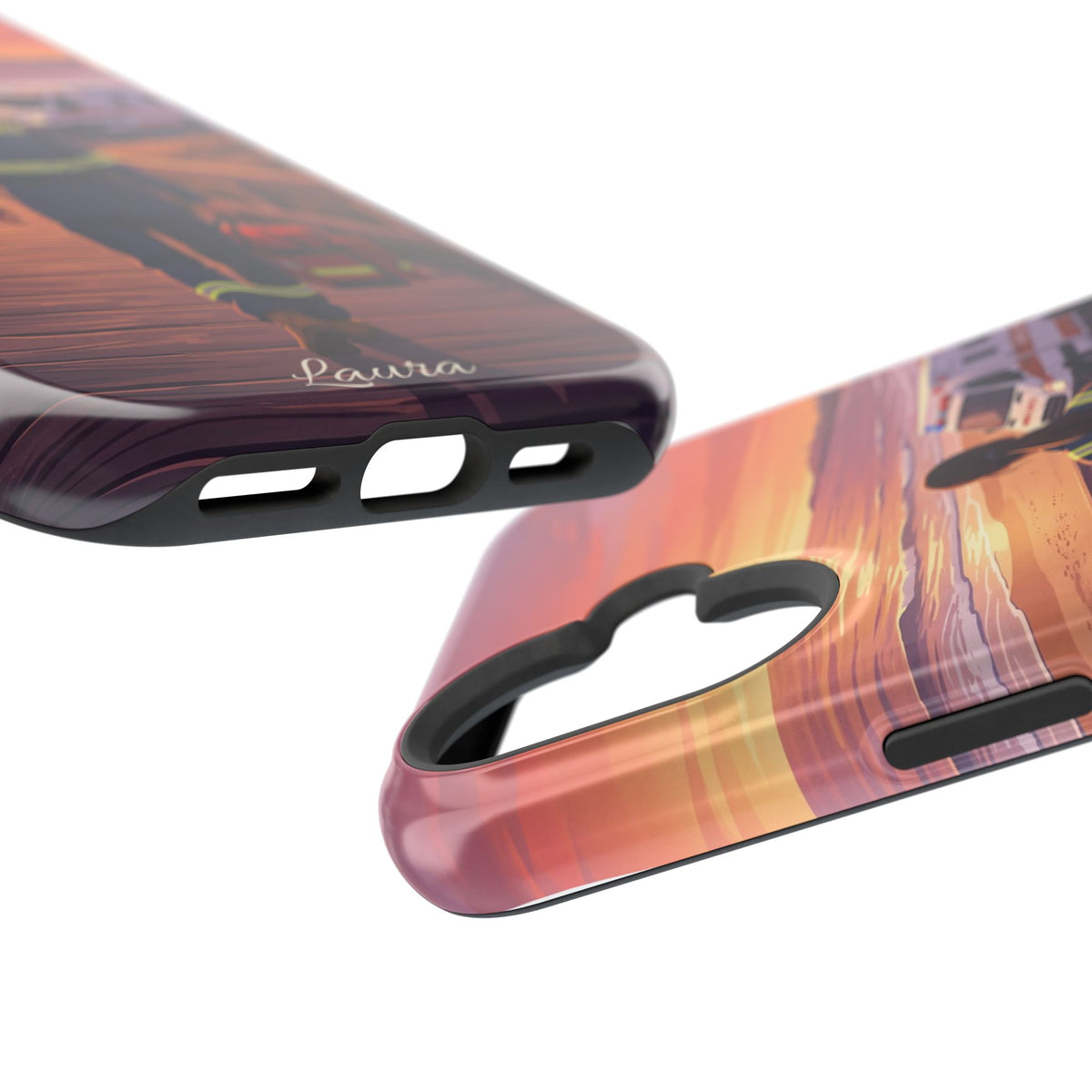 Sunset Boardwalk Personalized Paramedic Phone Case — Wireless Charging Cover