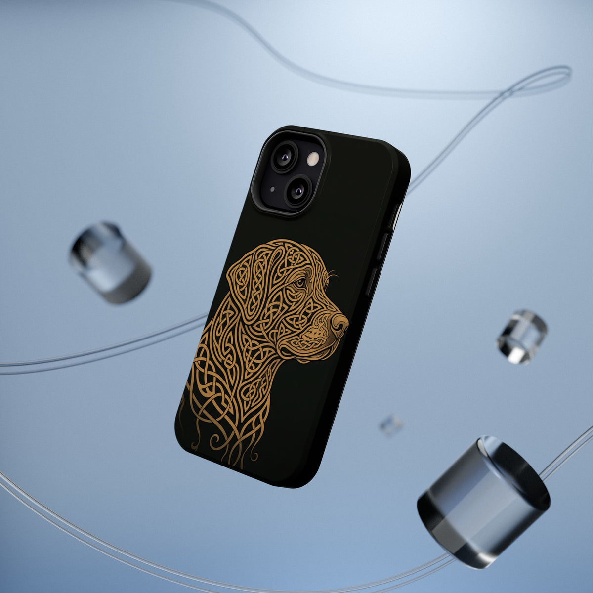 Celtic Knotwork Labrador Phone Case — Tough Magnetic Case with Wireless Charging