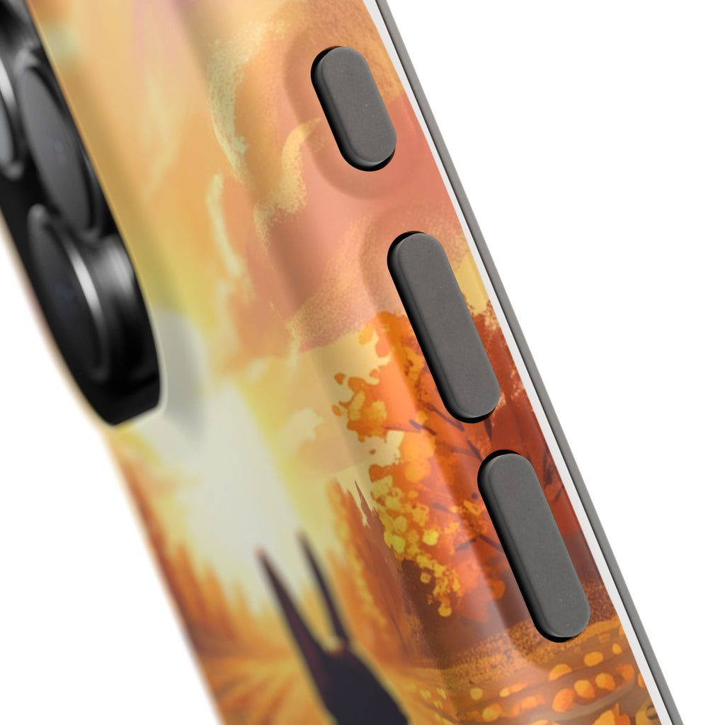 Personalized French Bulldog Pumpkin Patch Phone Case — Wireless Charging Cover