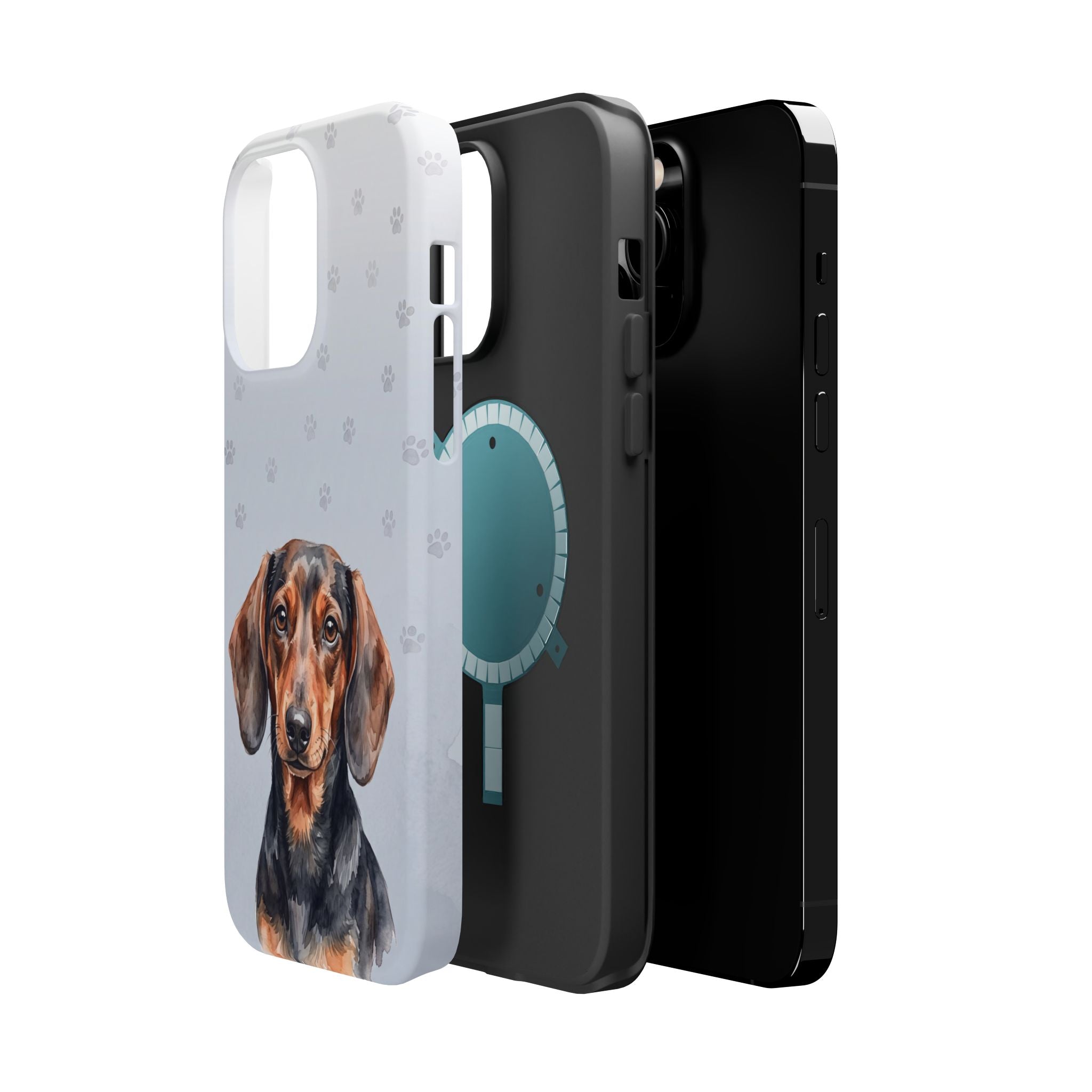 Dachshund Watercolor Portrait Phone Case | Elegant Sausage Dog Art Print | iPhone & Samsung