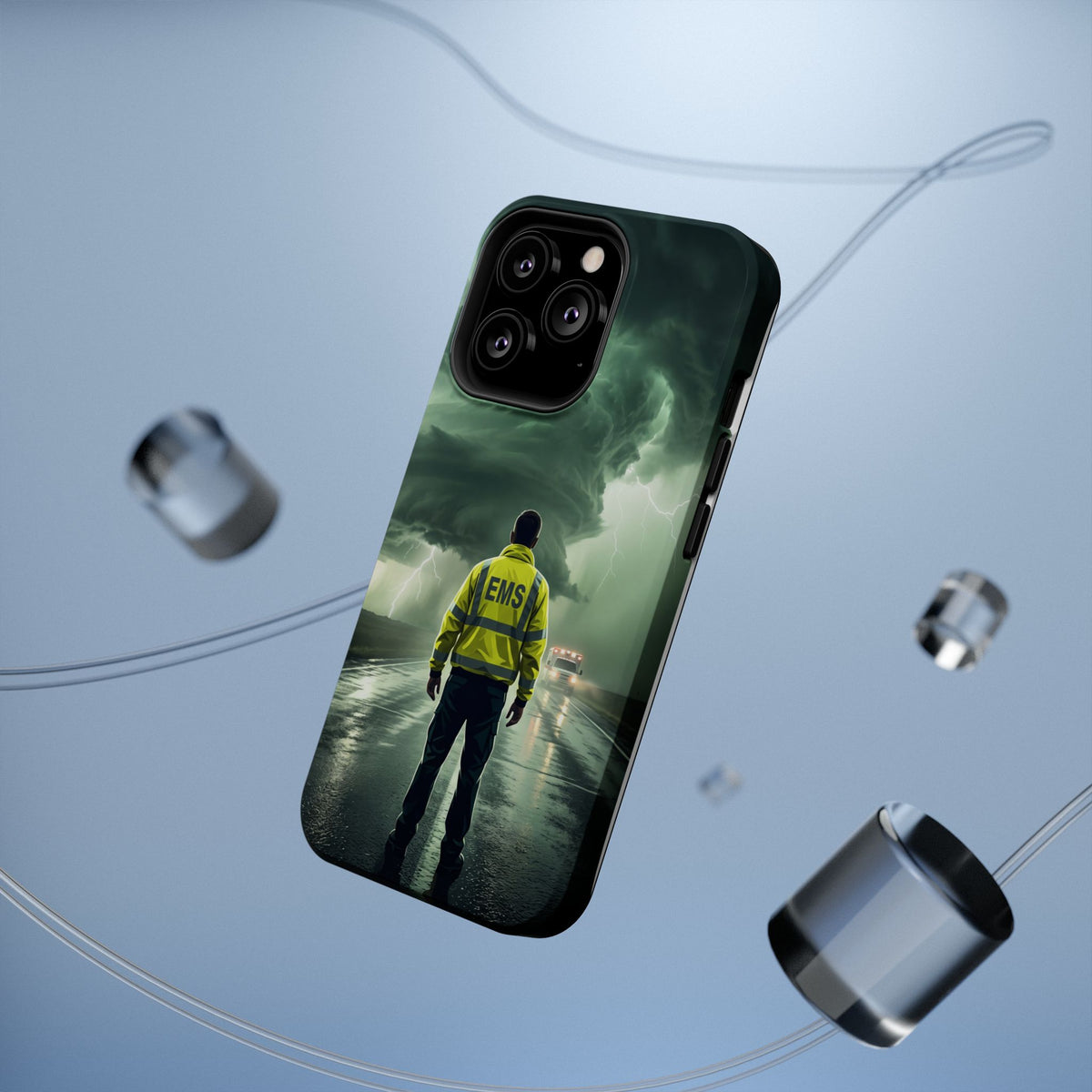 EMS Green Storm Phone Case — Magnetic Wireless Charging Cover