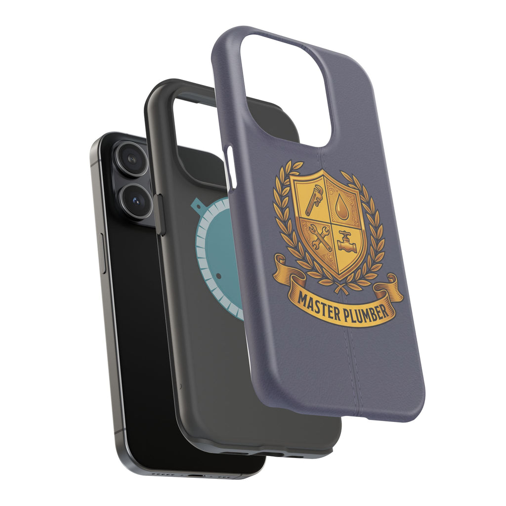 Master Plumber Crest Phone Case — Heraldic Shield Wireless Charging Cover