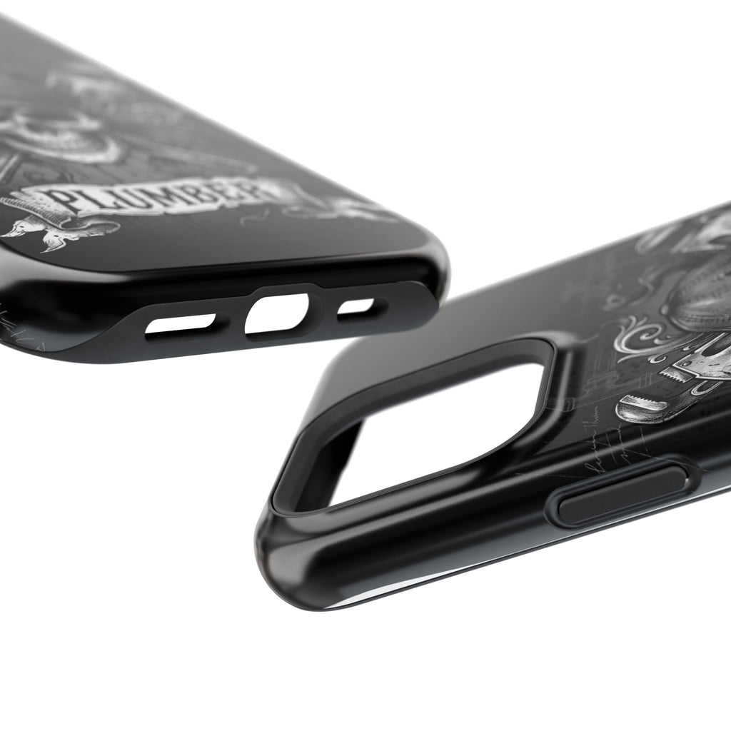 Skull & Wrenches Plumber Phone Case — Wireless Charging Cover