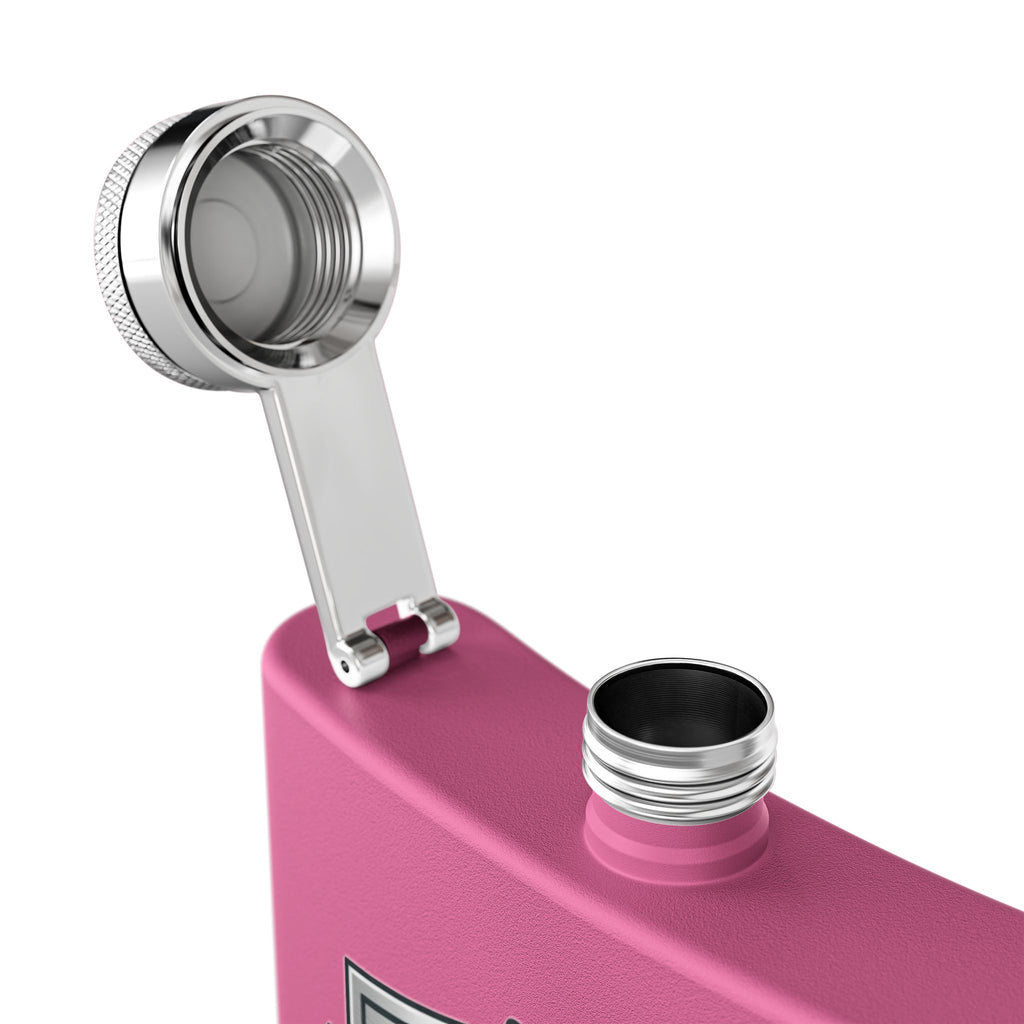 Flask — "Residential Electrician: Homes Powered by Me" (Shield Badge) 6oz Stainless Steel Hip Flask