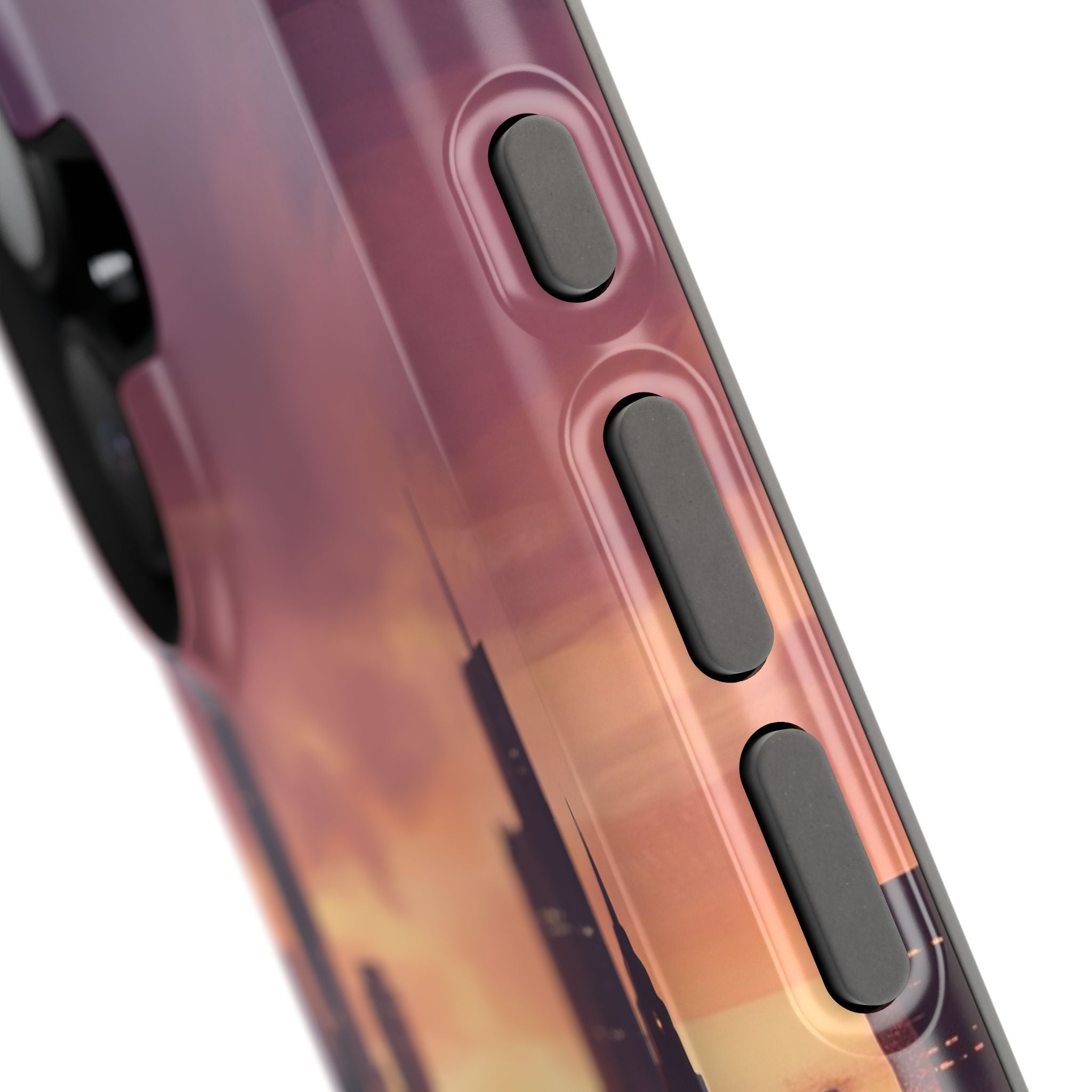 Personalized Dachshund City Skyline Phone Case — Wireless Charging Cover