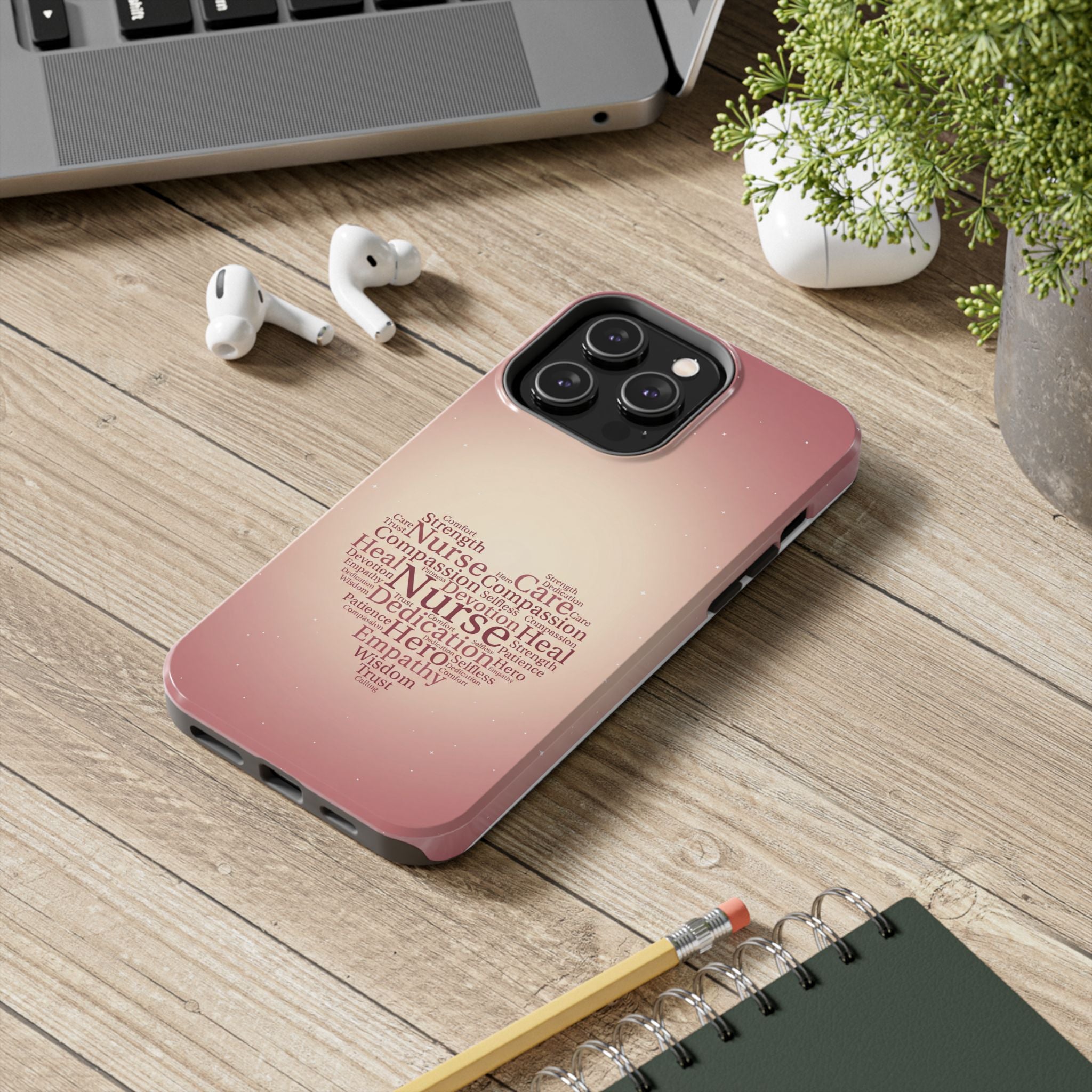Nurse Heart Word Cloud Phone Case | iPhone & Samsung Galaxy series