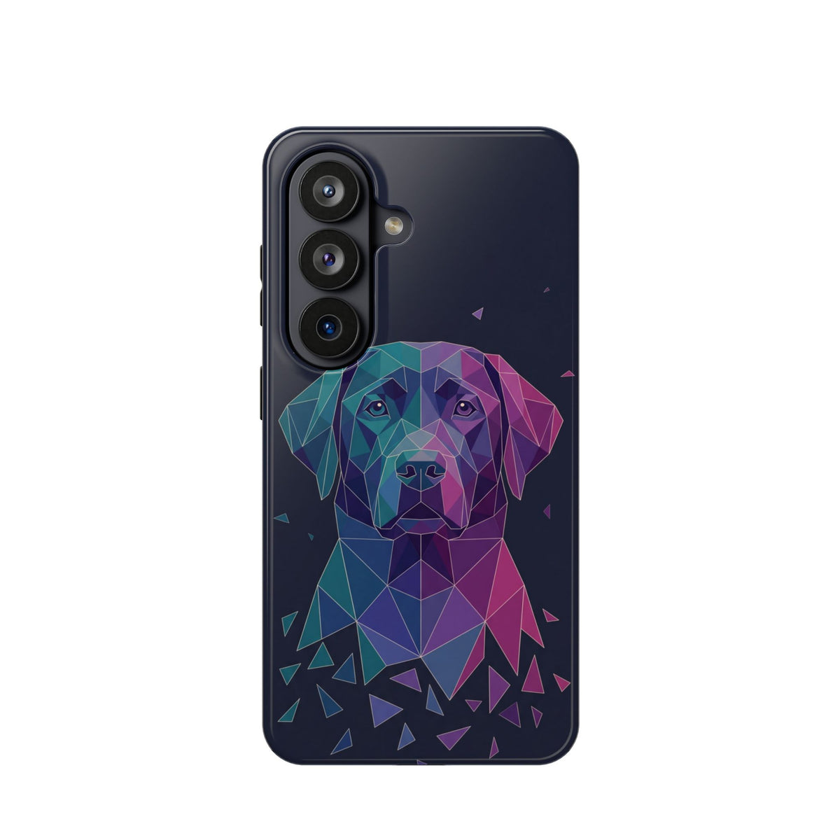 Geometric Labrador Phone Case — Tough Magnetic Case with Wireless Charging