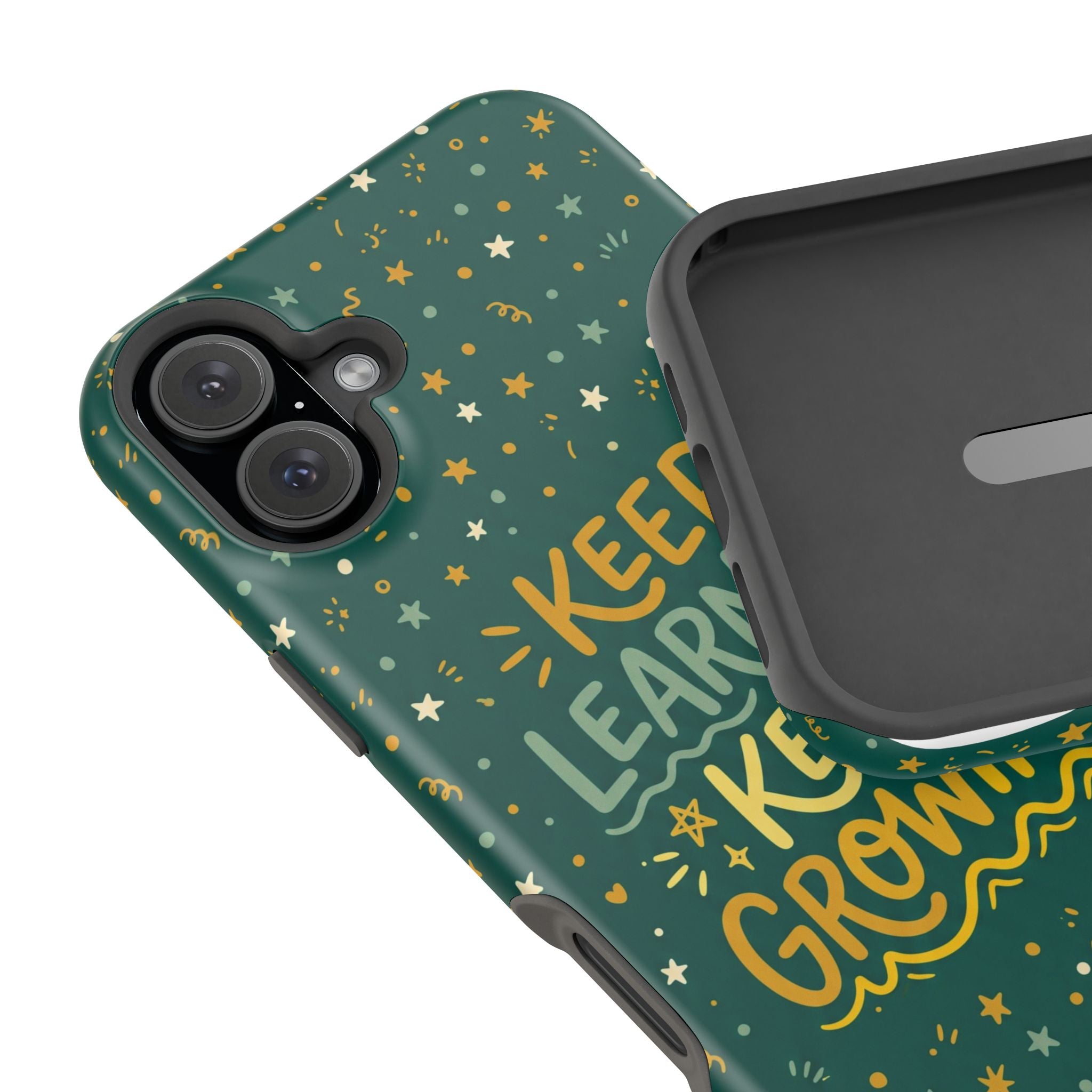 Keep Learning Keep Growing Teacher Phone Case — Wireless Charging Cover