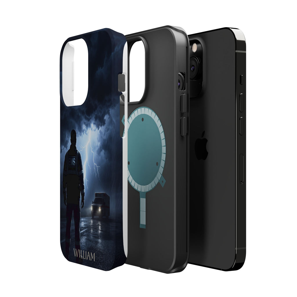 Personalized Lightning Storm EMS Phone Case — Wireless Charging Cover