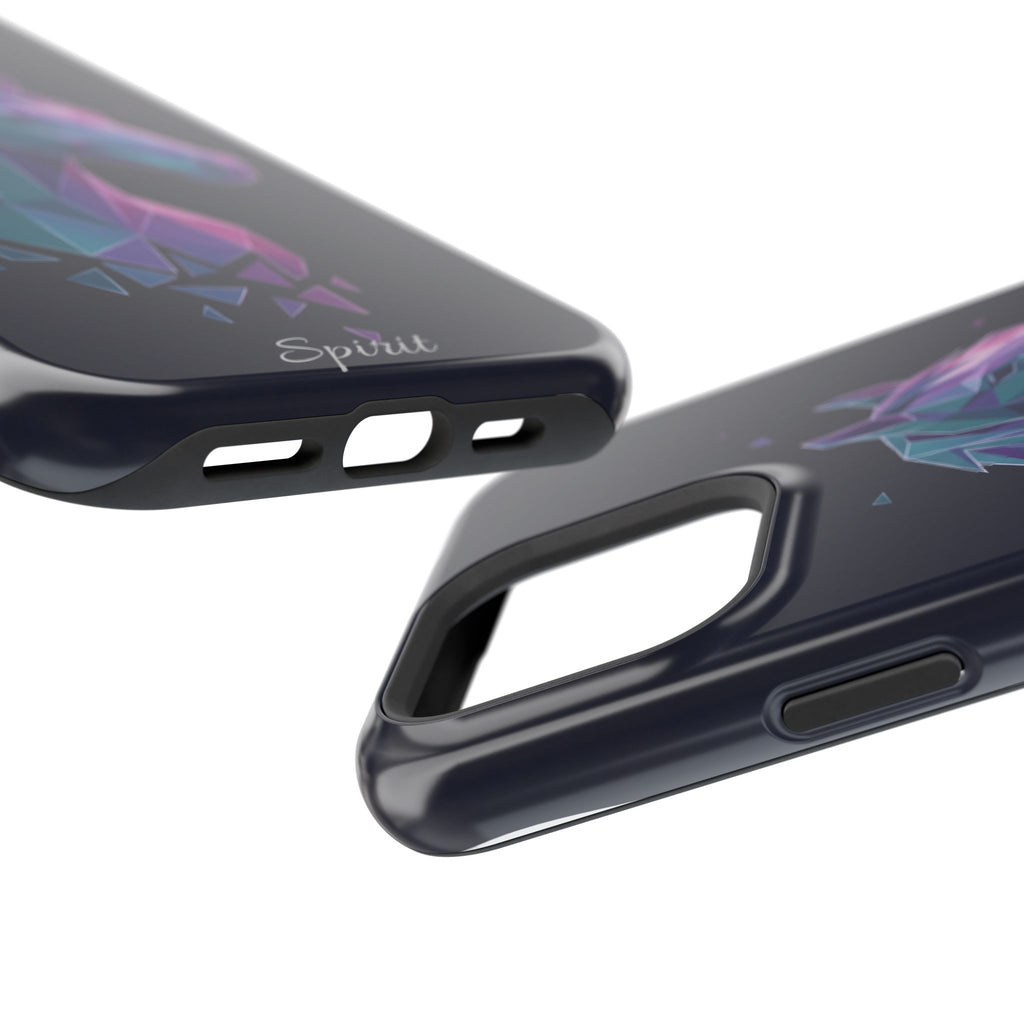 Personalized Geometric Horse Phone Case — Tough Magnetic Case with Wireless Charging