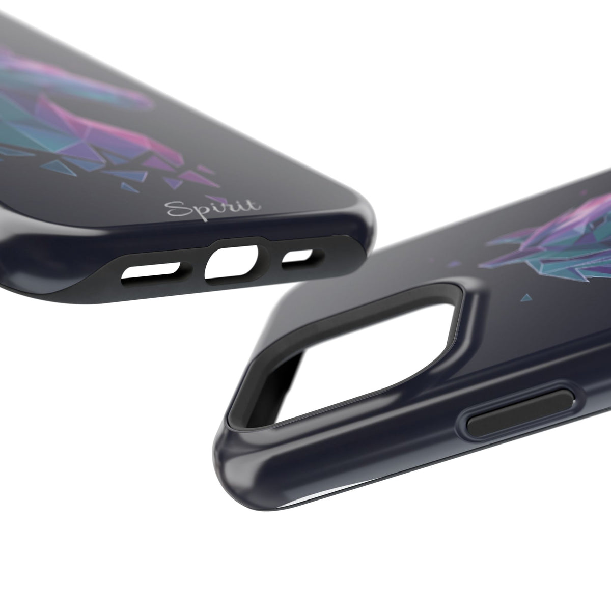 Personalized Geometric Horse Phone Case — Tough Magnetic Case with Wireless Charging