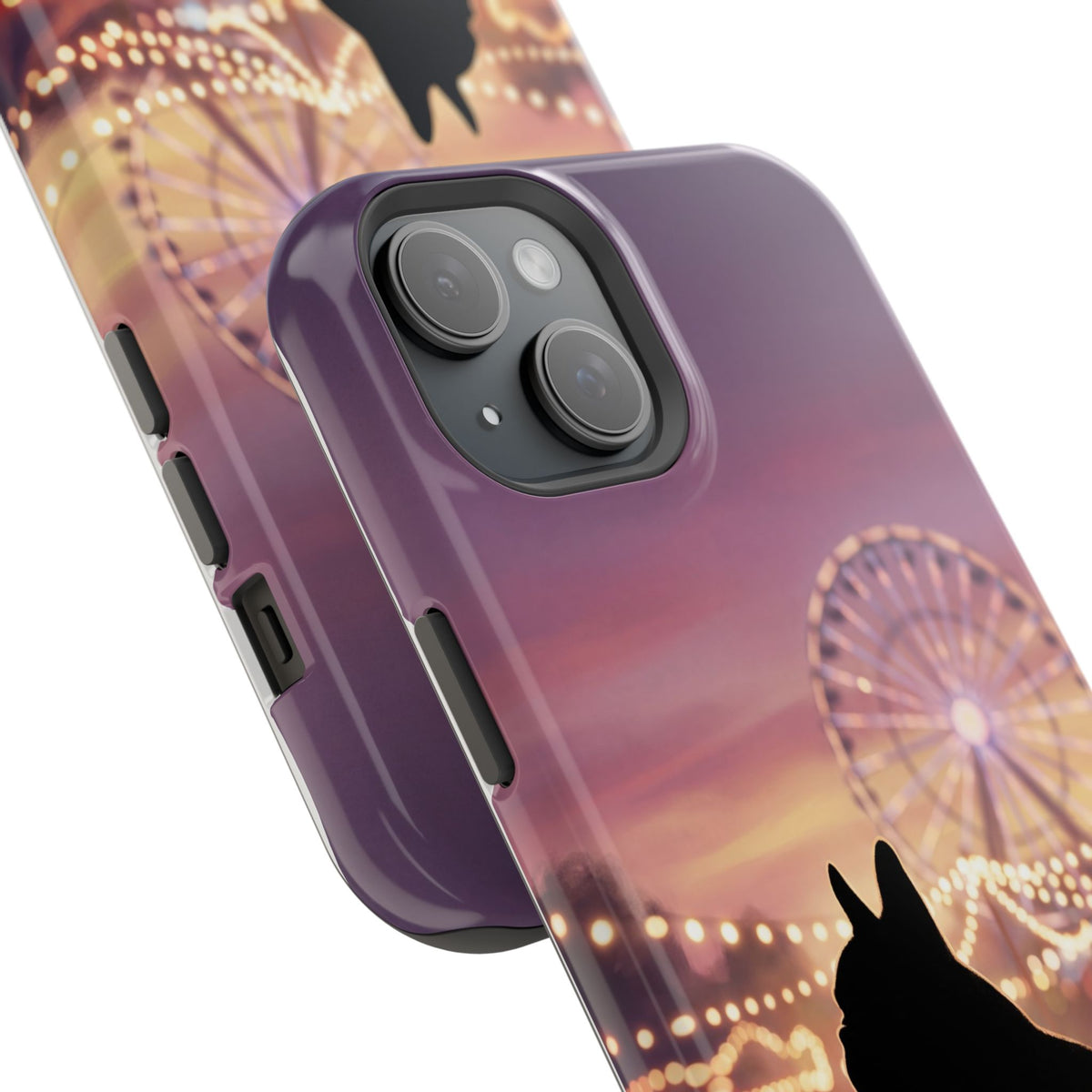 Personalized French Bulldog Carnival Nights Phone Case — Wireless Charging Cover