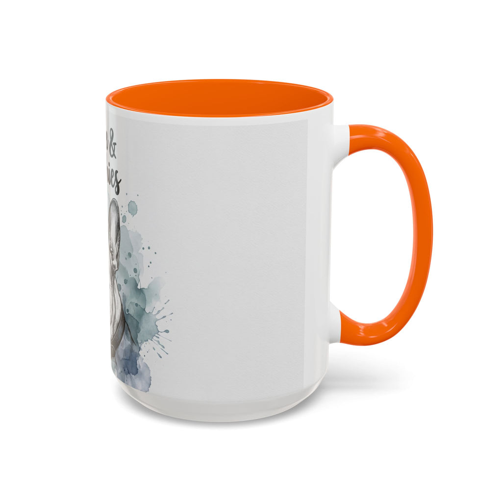 Coffee & Frenchies Mug | French Bulldog Lover Gift | Watercolor Dog Mug