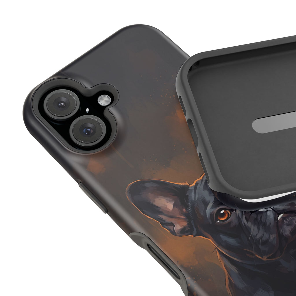 French Bulldog Portrait Phone Case — Impact-Resistant Wireless Charging Cover