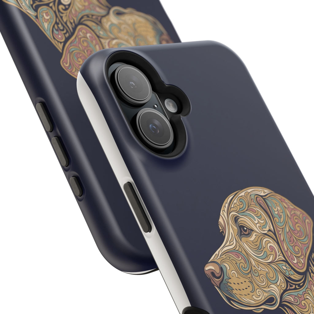 Paisley Labrador Phone Case — Tough Magnetic Case with Wireless Charging