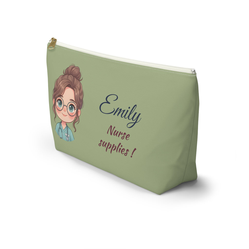 Personalized Nurse Pouch – Custom Name and Text Cosmetic Bag