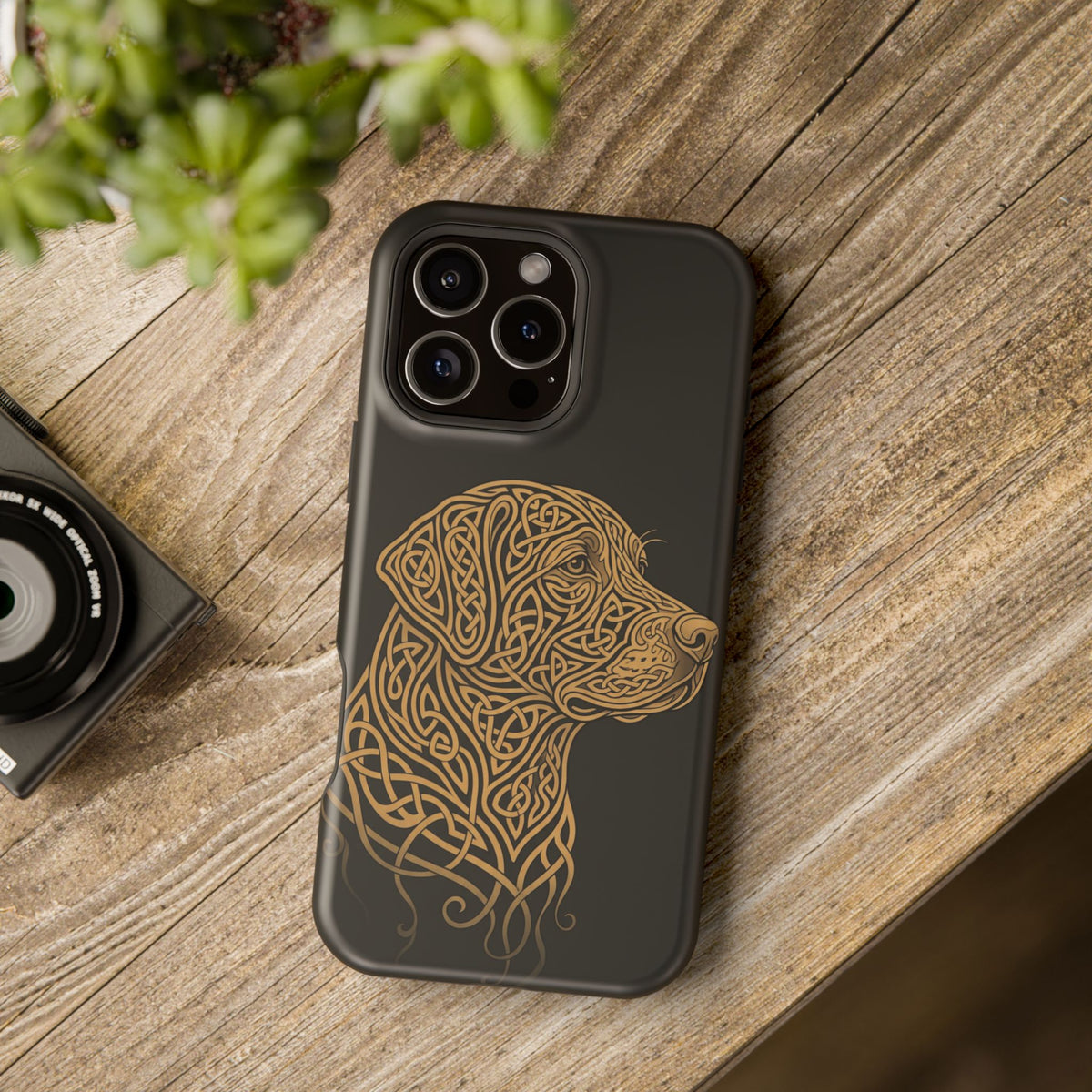 Celtic Knotwork Labrador Phone Case — Tough Magnetic Case with Wireless Charging