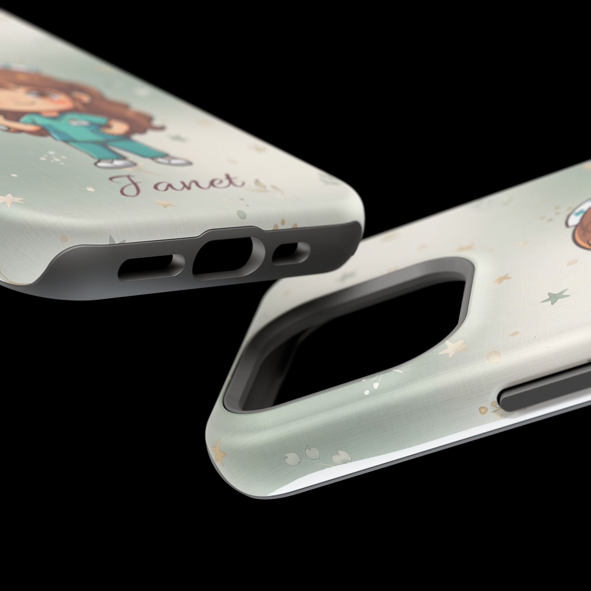 Personalized Nurse with Syringe Phone Case — Wireless Charging Cover