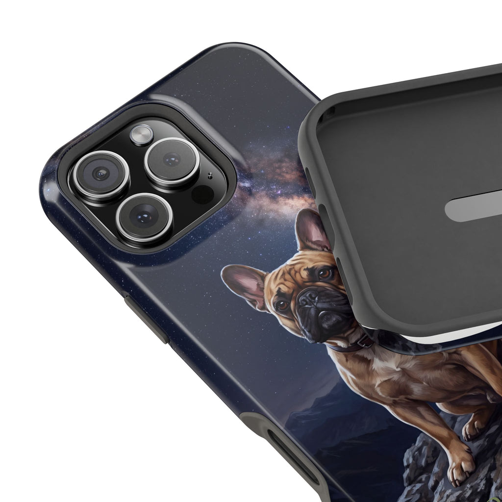 Personalized French Bulldog Starry Night Sky Phone Case — Wireless Charging Cover