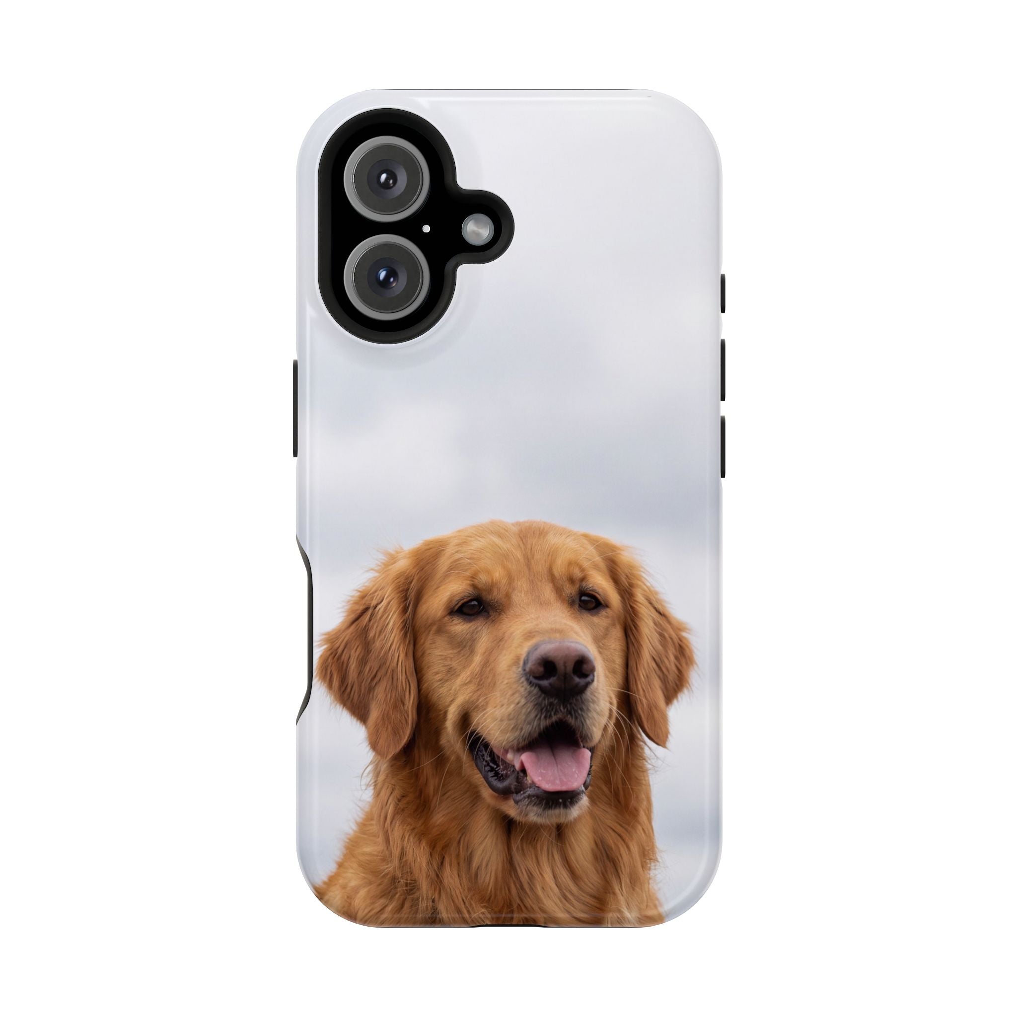 Golden Retriever Phone Case — Impact-Resistant Wireless Charging Cover