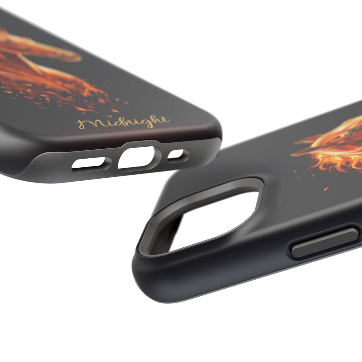 Personalized Fire & Ember Horse Phone Case — Tough Magnetic Case with Wireless Charging