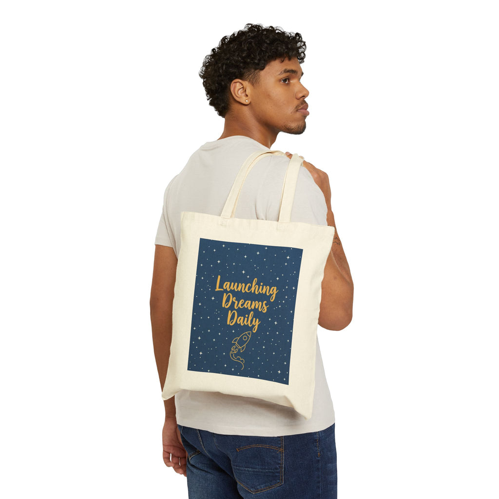 Launching Dreams Daily - Teacher Tote Bag - Teacher Appreciation Gift, Educator, Inspirational Teacher