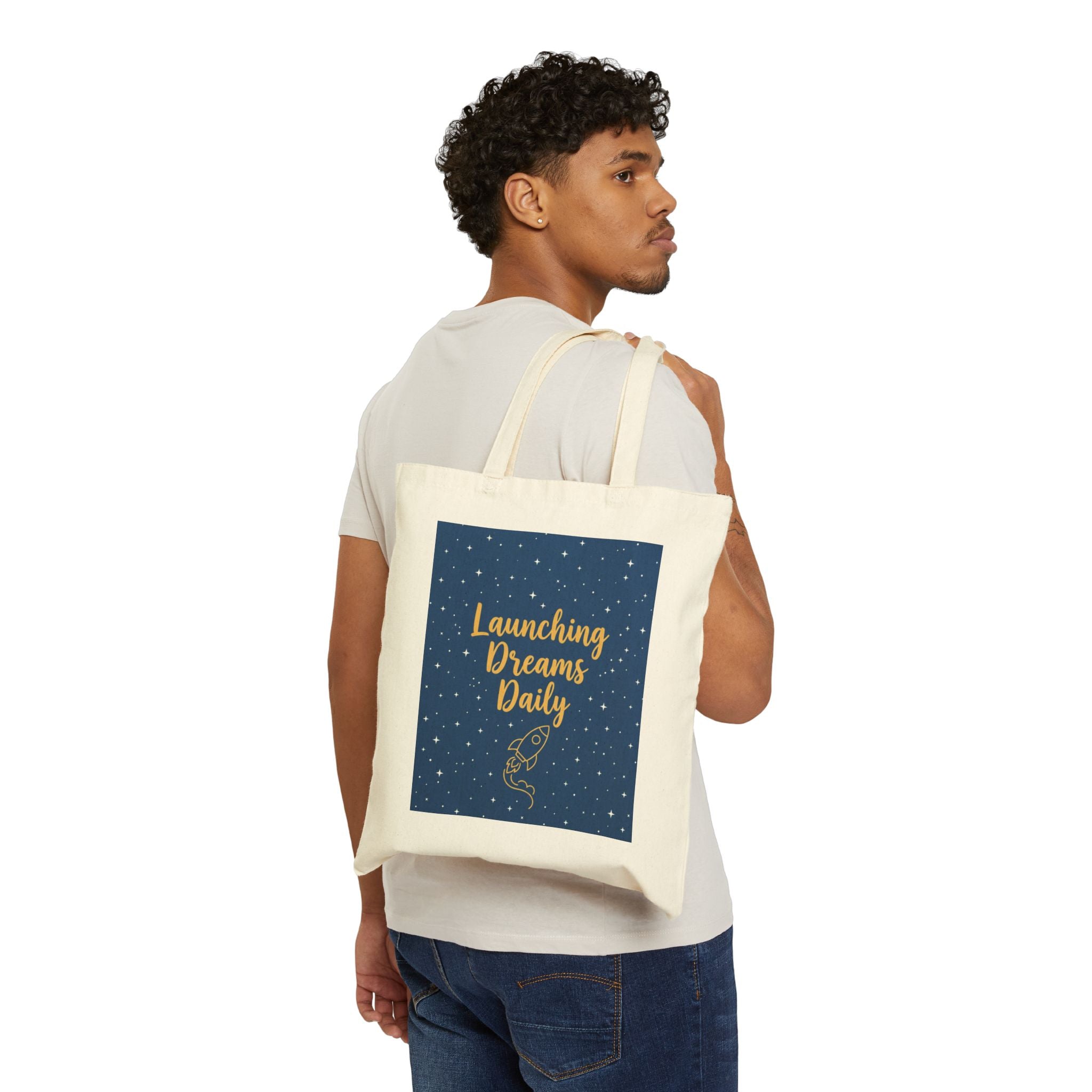 Launching Dreams Daily - Teacher Tote Bag - Teacher Appreciation Gift, Educator, Inspirational Teacher