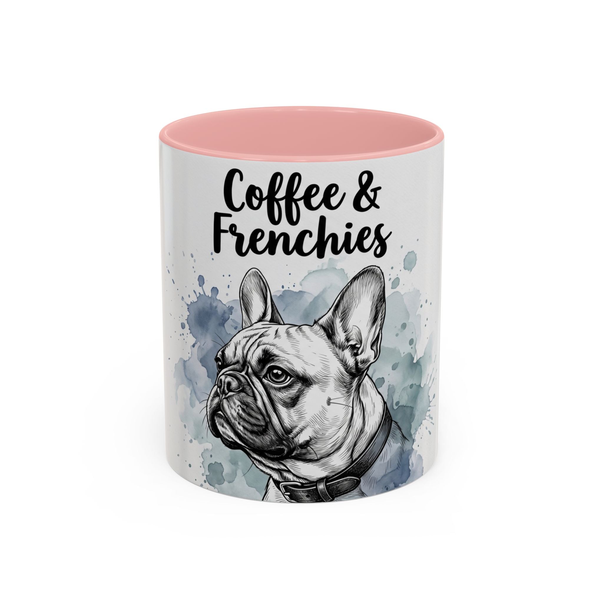 Coffee & Frenchies Mug | French Bulldog Lover Gift | Watercolor Dog Mug