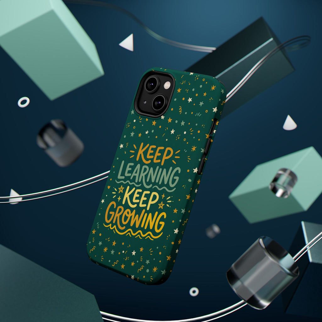 Keep Learning Keep Growing Teacher Phone Case — Wireless Charging Cover