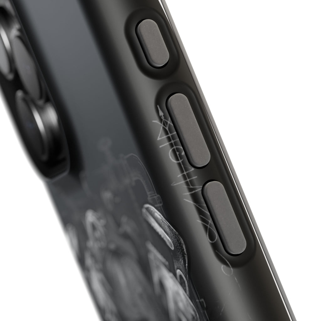 Skull & Wrenches Plumber Phone Case — Wireless Charging Cover