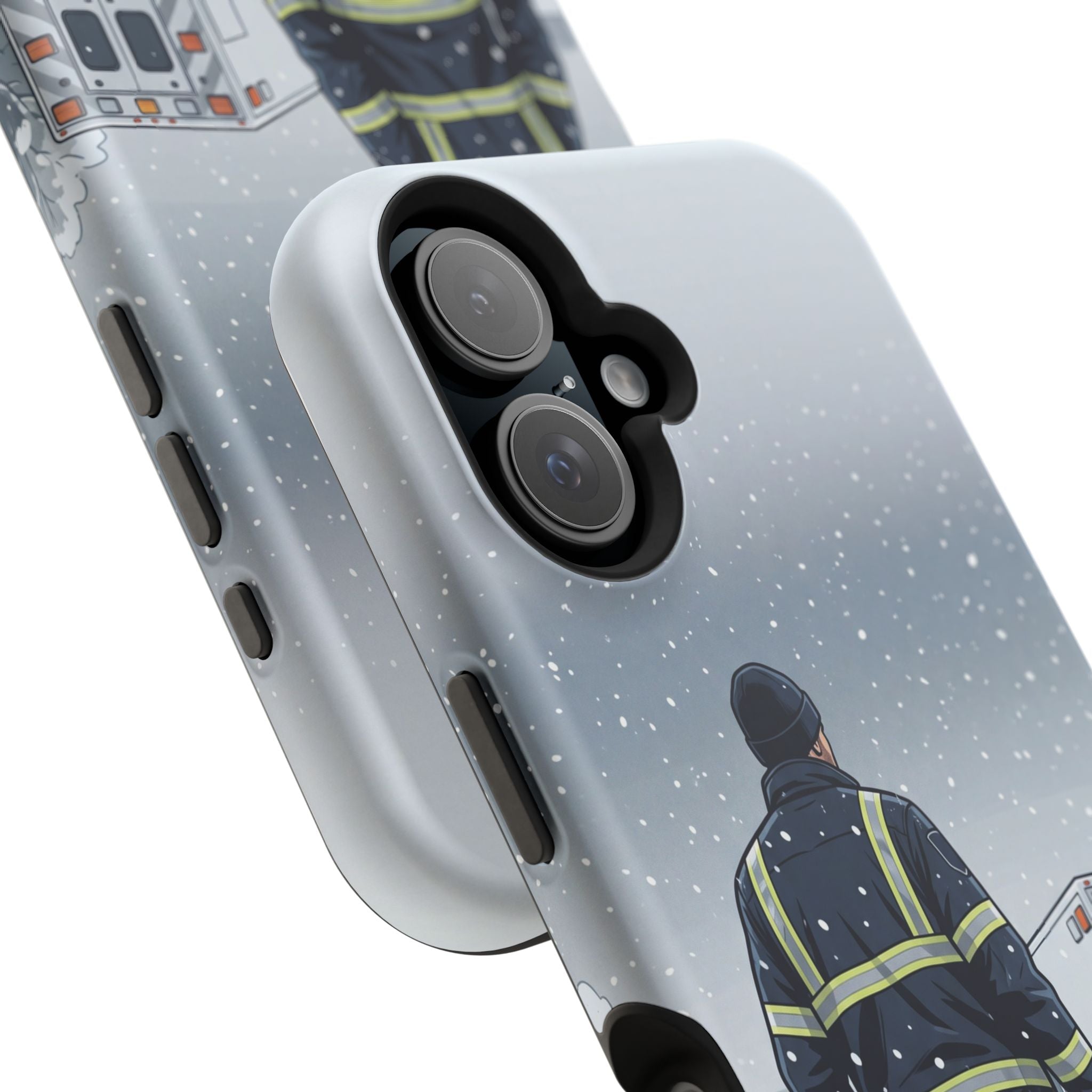 Bold Paramedic/EMT Portrait Phone Case — Magnetic Wireless Charging Cover