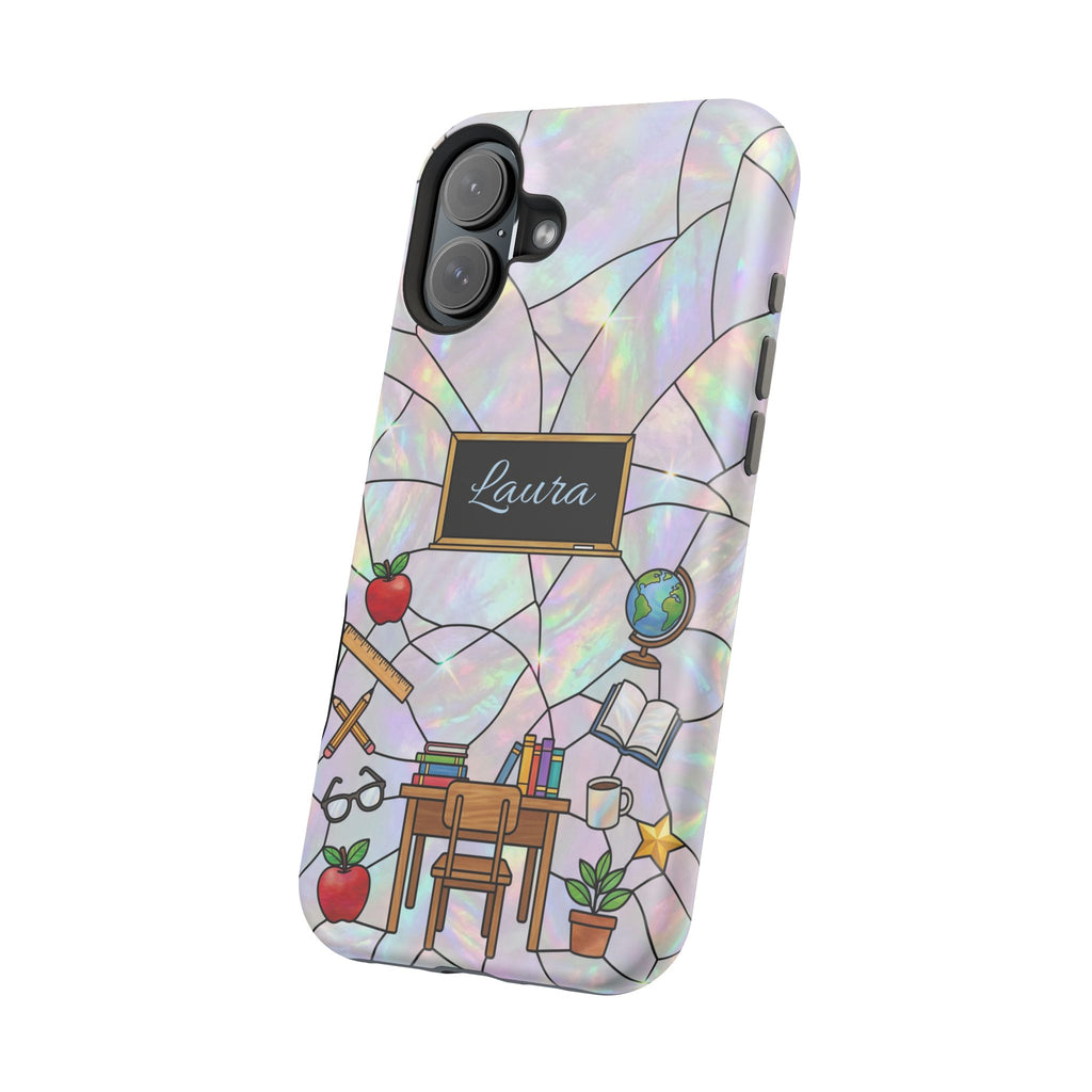 Personalized Teacher Phone Case — Impact-Resistant Wireless Charging Cover