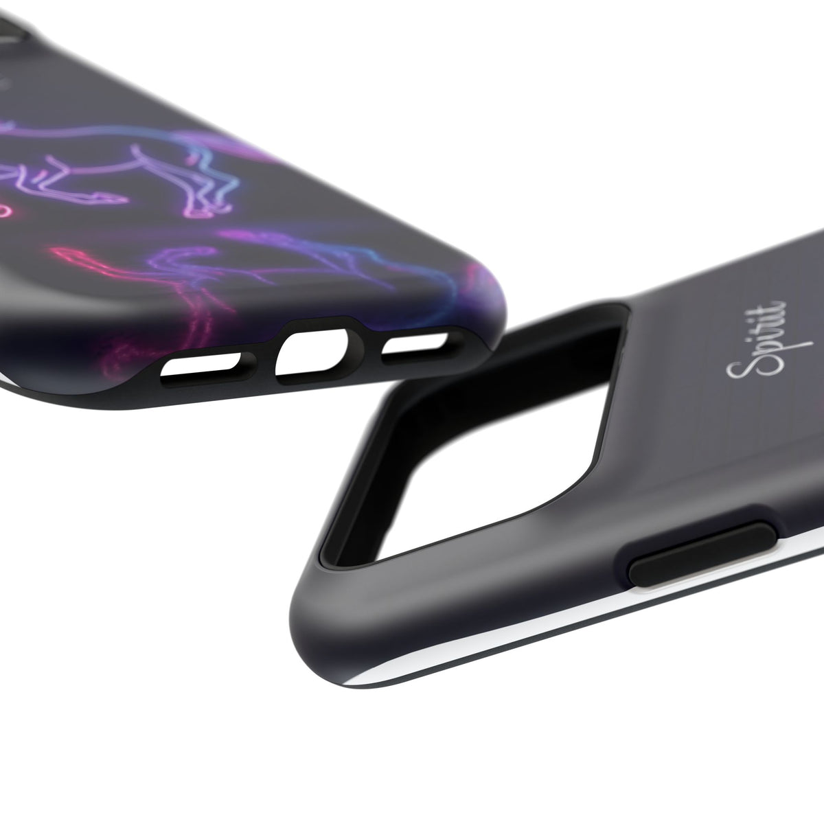 Personalized Neon Glow Horse Phone Case — Tough Magnetic Case with Wireless Charging