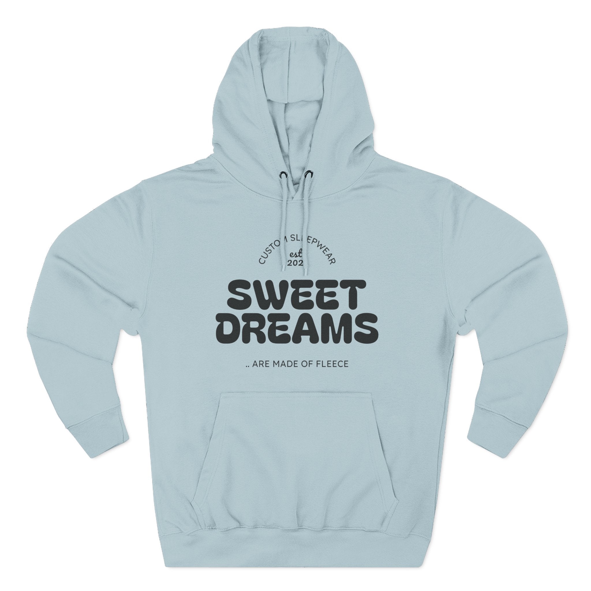 Sweet Dreams Hoodie — Cozy Fleece Pullover with Retro Script