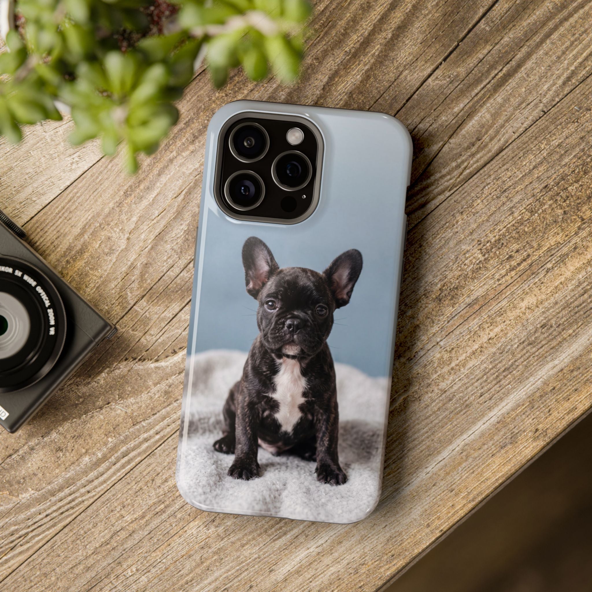 French Bulldog Puppy Phone Case — Impact-Resistant Wireless Charging Cover