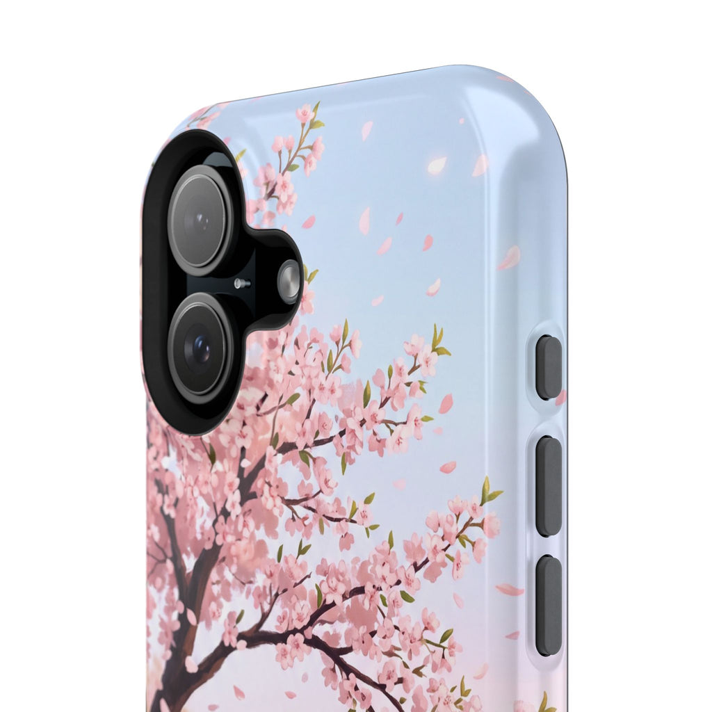 Personalized Dachshund Cherry Blossom Phone Case — Wireless Charging Cover