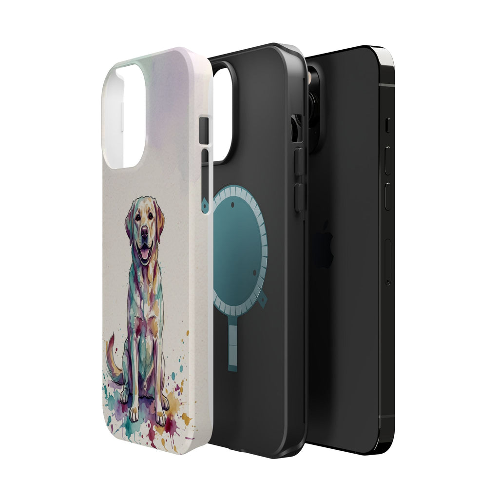 Watercolor Labrador Phone Case — Tough Magnetic Case with Wireless Charging